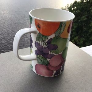 Dunoon Mixed Fruit Coffee Cup Fine Bone China - Made in England
